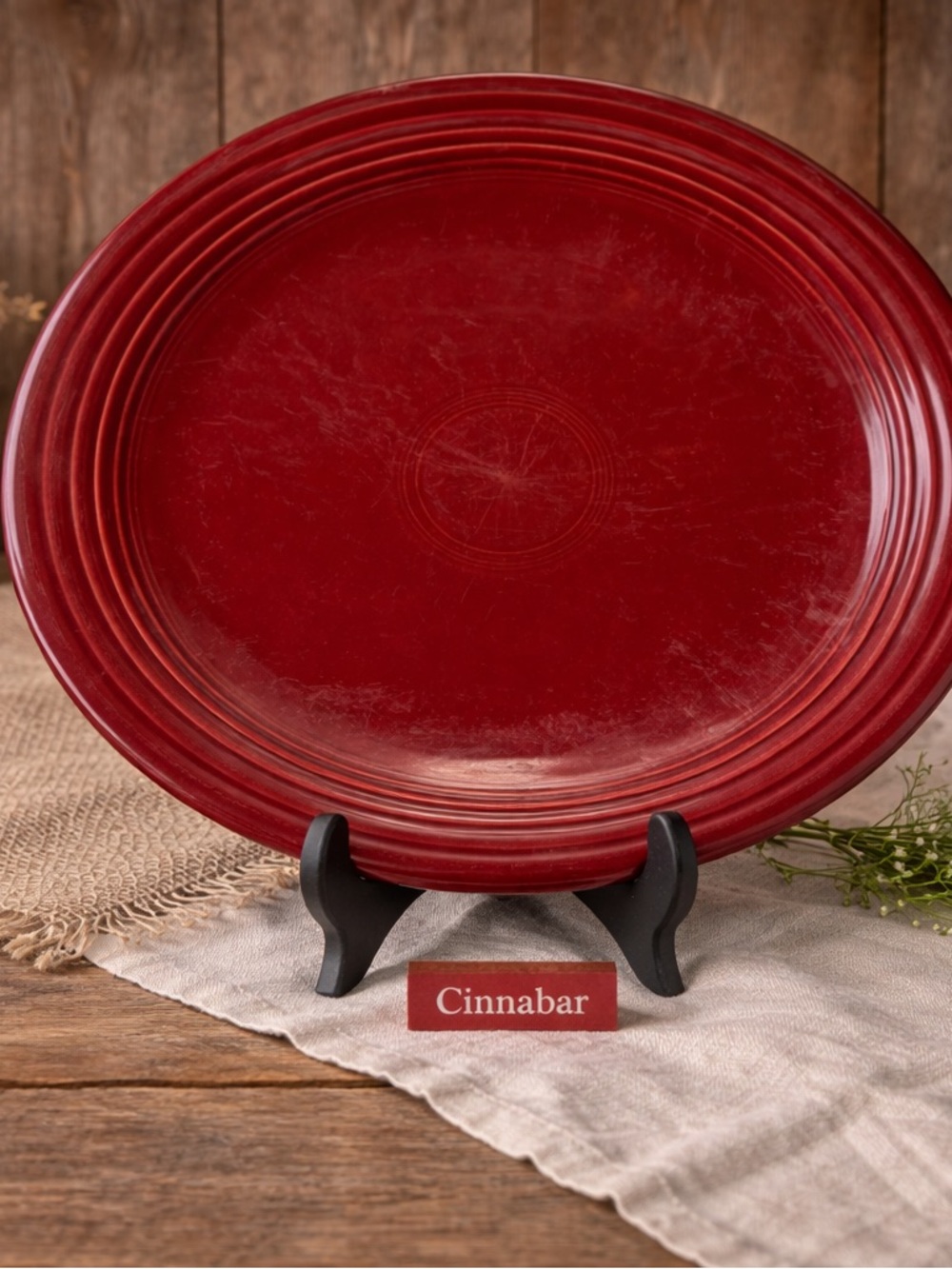Fiestaware Cinnabar Red Dinner Plate